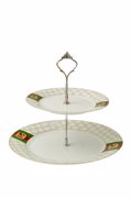 Zen Collection Ornterbiera Porselanis me Sxedio Xruso/Prasino/Kokkino F26.7cm/F19cm 48102