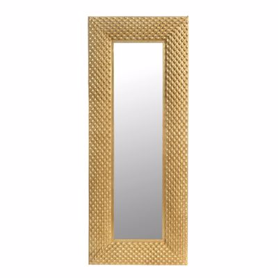 Zen Collection Καθρέπτης Τοίχου Resin Χρυσός 30x120cm 48565