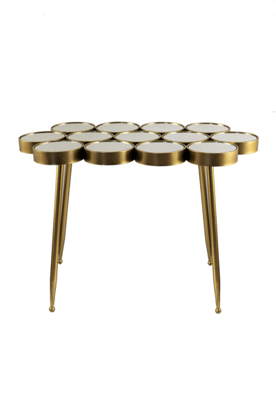 Zen Collection  Μεταλλική Μεταλλικη με Κύκλους και Καθρέπτη  100Χ50Χ70ΕΚ 48598