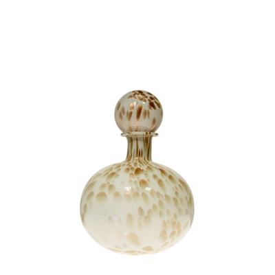 Zen Collection Γυάλινη Καράφα Φυσητή Χειροποίητη με Καφέ Βούλες Φ20x28.5cm 48939