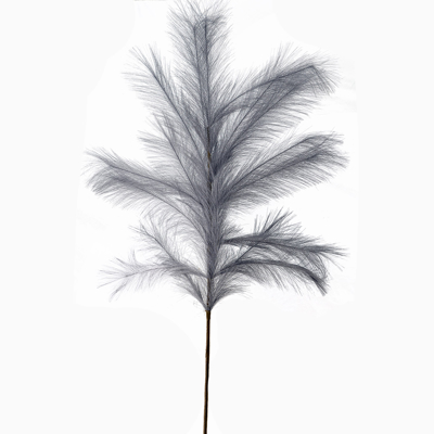 Zen Collection Τεχνητό Κλαδί Πάμπας Γκρι 80cm με 9 Κλαδιά 49315