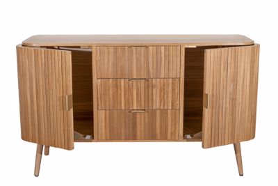 Zen Collection Μπουφές Ξύλινος με Μεταλλικά Χερούλια 120x40x75cm 49425