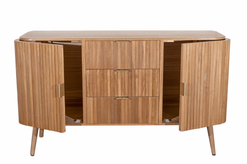 Zen Collection Boufes Xulinos me Metallika Xeroulia 120x40x75cm 49425