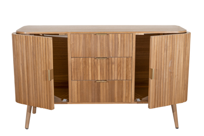 Zen Collection Μπουφές Ξύλινος με Μεταλλικά Χερούλια 120x40x75cm 49425