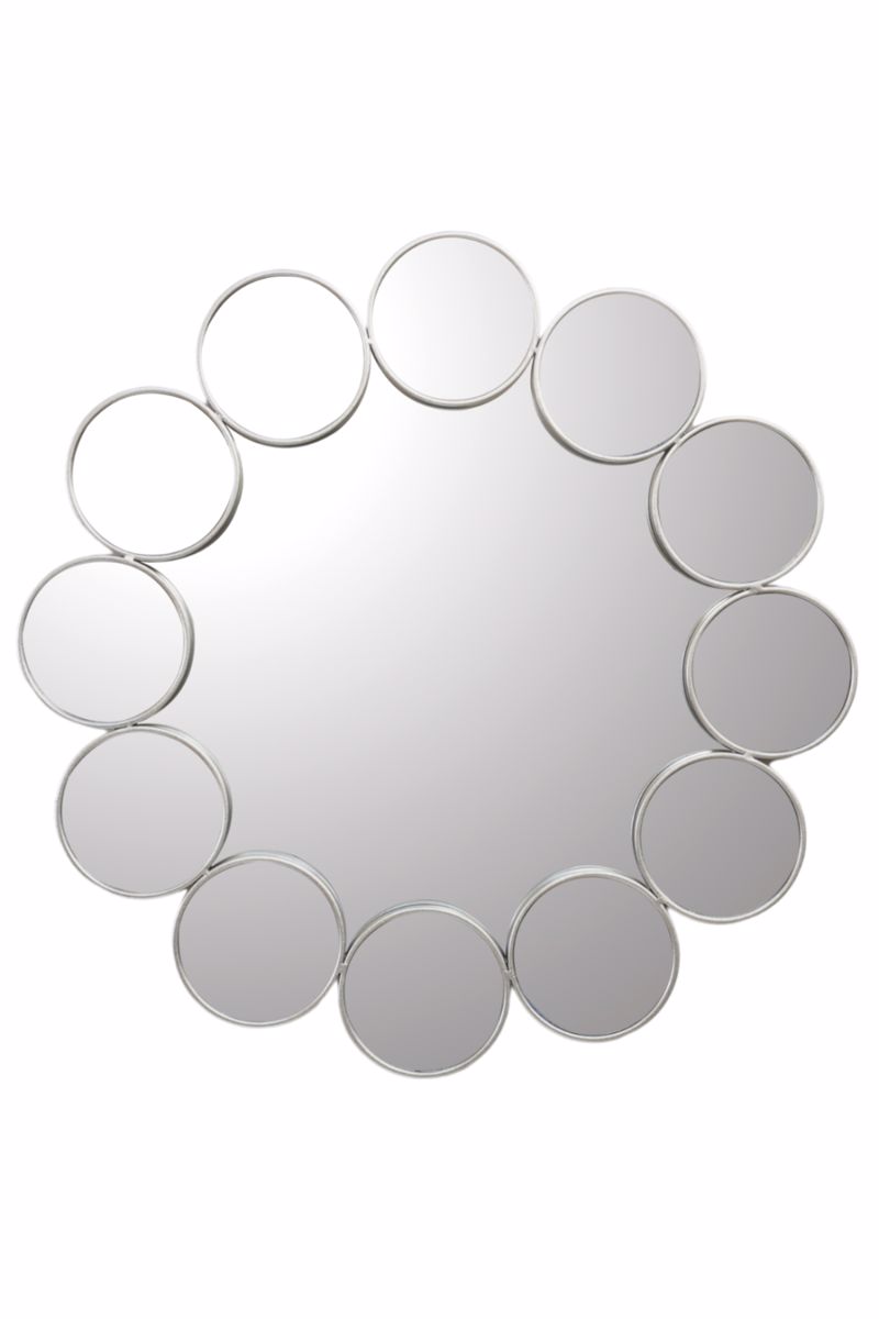 Zen Collection Kathreptis Toixou Metallikos Asimi me Kuklous F80x4cm 49458