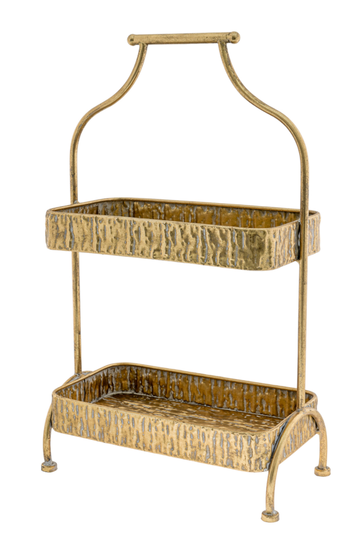 Zen Collection Diakosmitiko Metalliko Stand 2 Theseon Xruso 35x19x57.5cm 49553
