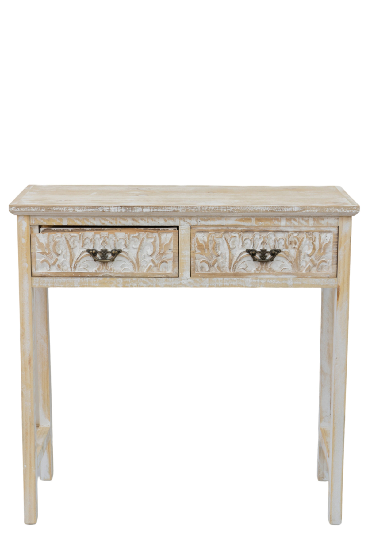 Zen Collection Konsola Xulini me Duo Surtaria Antike Bez 79.5x31.5x78cm 49778