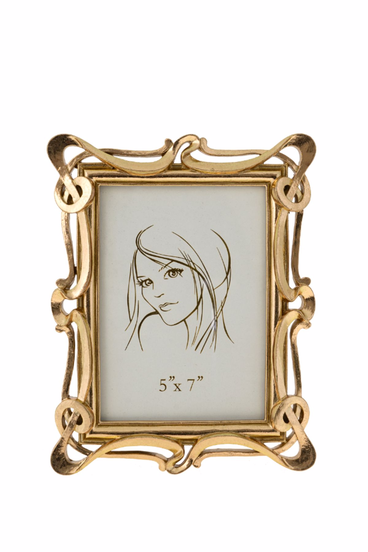 Zen Collection Korniza Resin Grlanta Apli Xrusi 13x18cm 49890