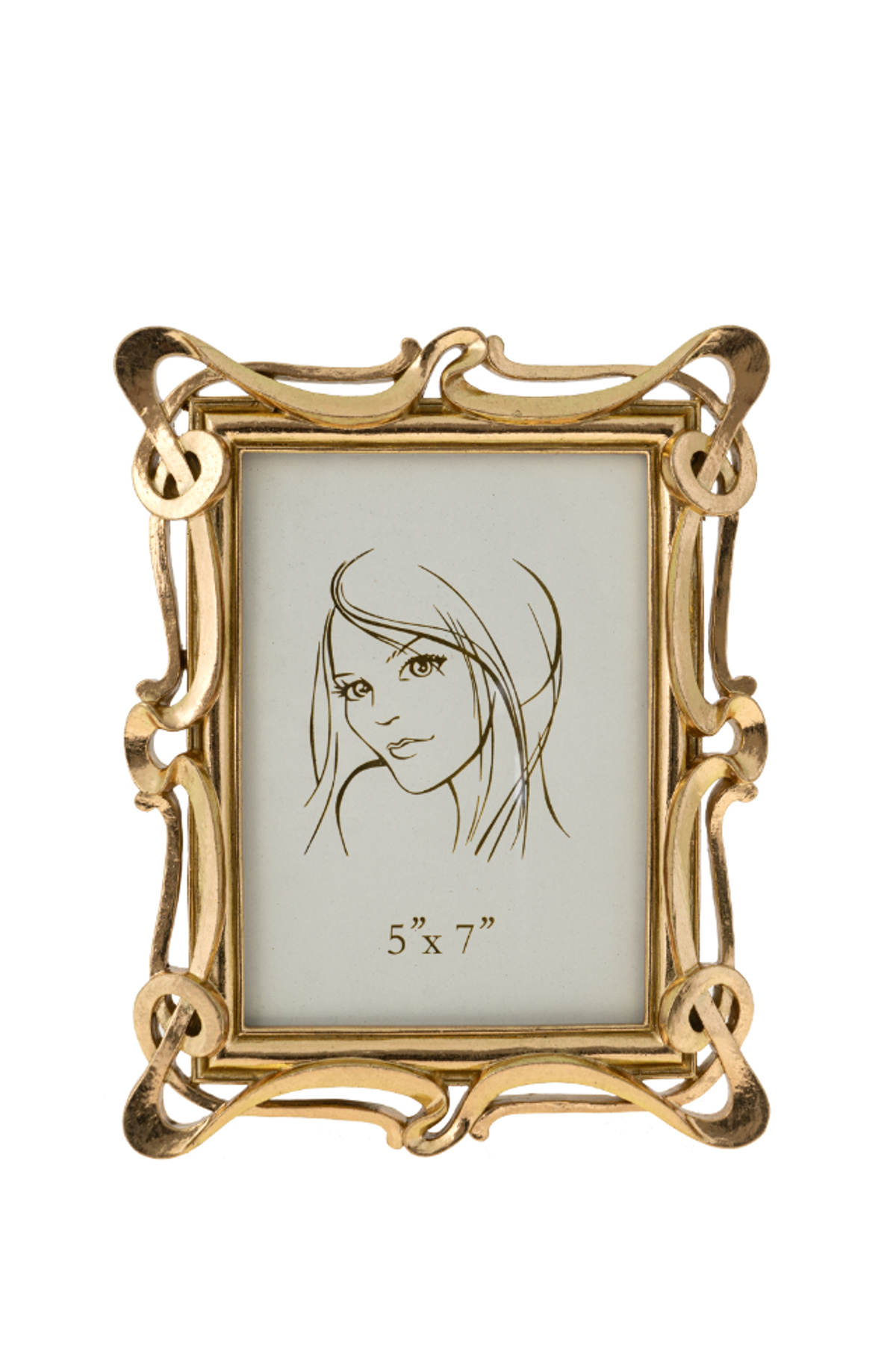 Zen Collection Korniza Resin Grlanta Apli Xrusi 13x18cm 49890