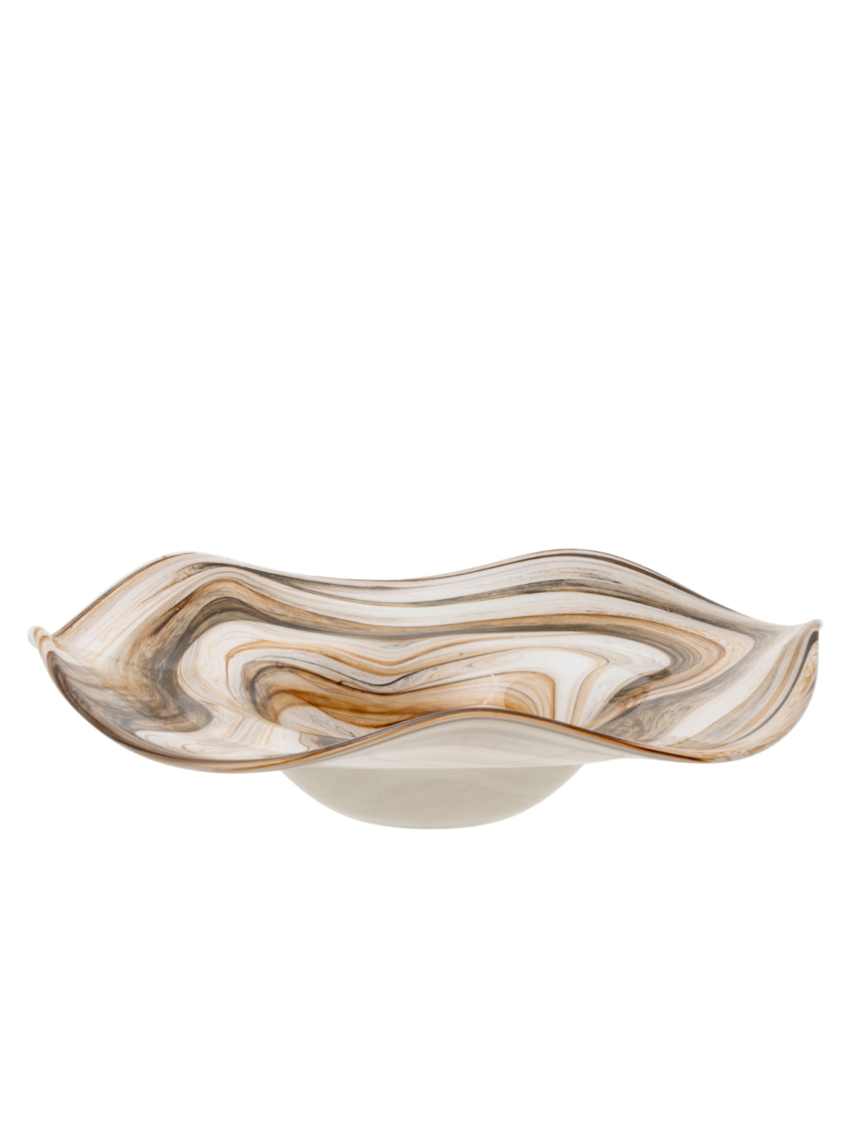 Zen Collection Diakosmitiki Piatela Gyalini Xeiropoiiti me Bez Sxedia F43x9cm 49987